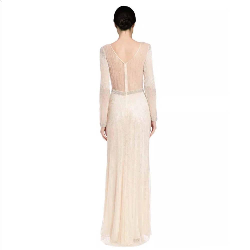Parker Black - Kim Long Sleeve Hand Beaded Gown